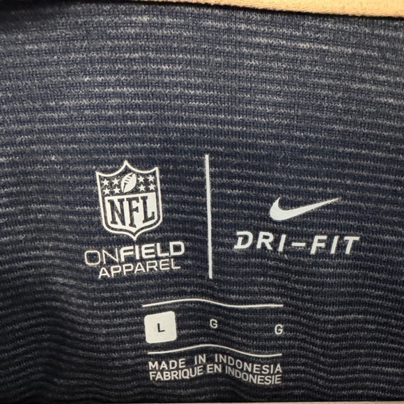 Nike Men's Dark Blue Polo-Los Angeles Rams - Picture 3 of 4